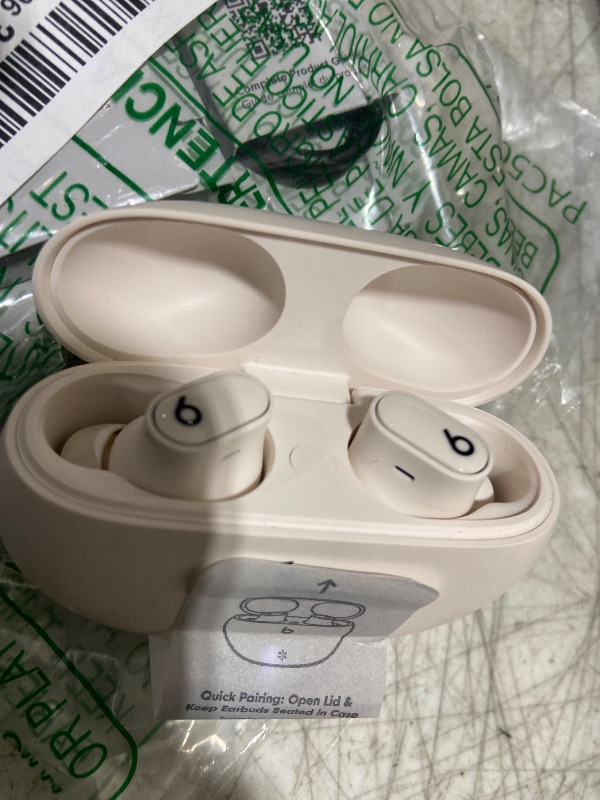 Photo 1 of Beats Studio Buds + | True Wireless Noise Cancelling Earbuds, Enhanced Apple & Android Compatibility, Built-in Microphone, Sweat Resistant Bluetooth Headphones, Spatial Audio - Ivory