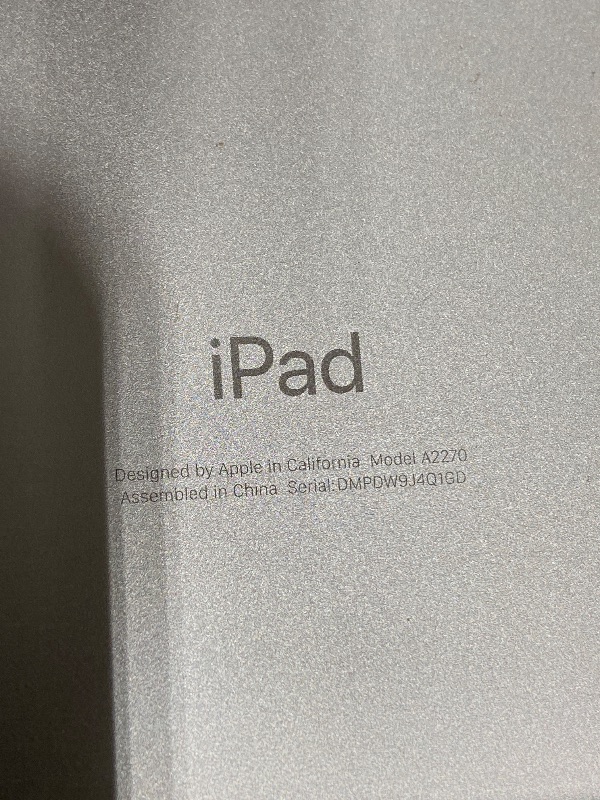Photo 1 of Apple iPad (10.2-inch, Wi-Fi, 32GB) - Silver (Latest Model, 8th Generation) (Renewed)