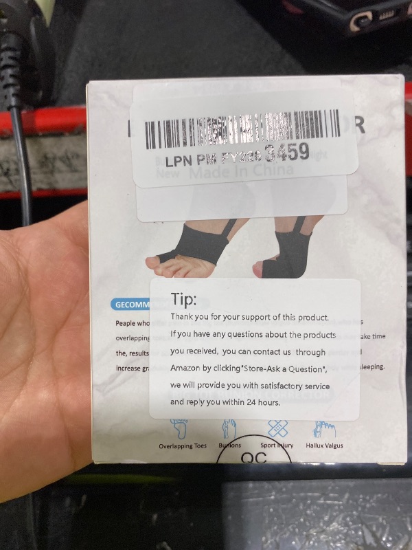Photo 1 of HLOES Bunion Corrector for Women & Men Big Toe Straightener -Bunions Correction Tool for - Bunion Splint with Soft Pads - Hallux Valgus Pain Relief,Breathable Fabric for Day & Night Wear