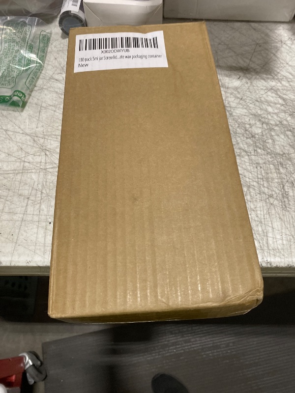 Photo 1 of 100 Pack 5ml Jar Screw Lid Black - Small Glass Cosmetic Packaging Container for Cream, Wax, and Balms