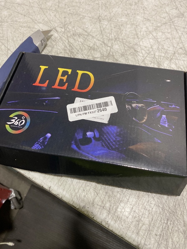 Photo 1 of Interior Car LED Strip Lights APP Control, 5 in 1 RGB 16 Million Colors Ambient Lighting Kit with 236 inches Fiber Optic, Music Mode Inside Car Lighting Decorations