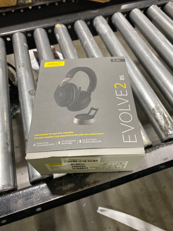 Photo 1 of Jabra Evolve2 85 - USB-C UC Stereo Stand - Black Wireless Headset/Music Headphones Black