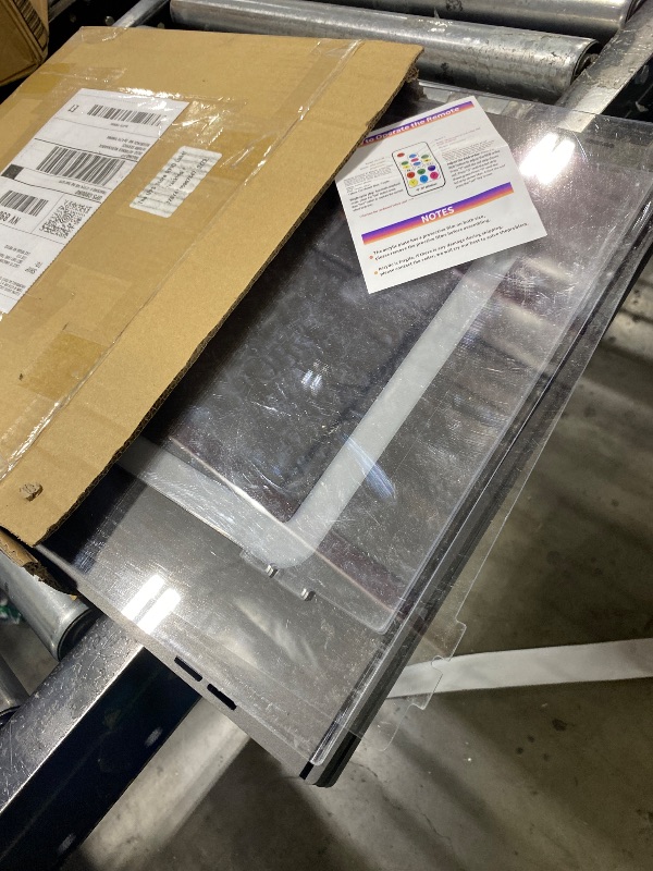 Photo 1 of AZEYN Football Helmet Display Case with Light, Multiple Color Lights Dustproof Protection Helmet Showcase for Collectibles Memorabilia Storage?15×11×12inch?