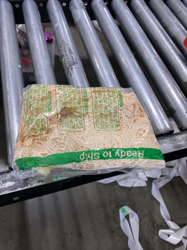 Photo 1 of Mimorou 18 Pieces 12 Inch Beige Lace Doilies for Tables Crochet Doilies Vintage Cotton Lace Coasters Handmade Round Placemats Rustic Table Decor for Kitchen Dining Room Wedding Cup Vase Decoration