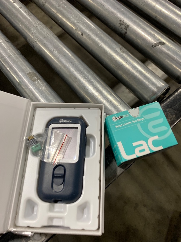 Photo 1 of Eaglenos Lactate Meter for Athletes – 0.8µL Sample, 10s Result, Bluetooth Sync, 800-Test Memory, for Sports Performance Tracking(50 Test Strips Included, Batteries not Included)