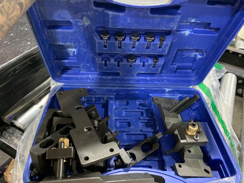 Photo 1 of DPTOOL Exhaust Camshaft Upper and Lower Bearing Strip Locking Timing Tool Set Compatible with BMW N51 N52 N53 N54 N54T N55 Engine Replace 114460 118550 117100 83300496672