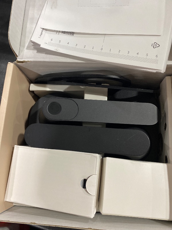 Photo 1 of Aqara Smart Lock U300, Fingerprint Keyless Entry Door Lock with Handle, Matter Over Thread with Apple Home Keys, Touchscreen Keypad, Smart Lever Lock Supports Apple Home, Alexa, Google, IFTTT, Black