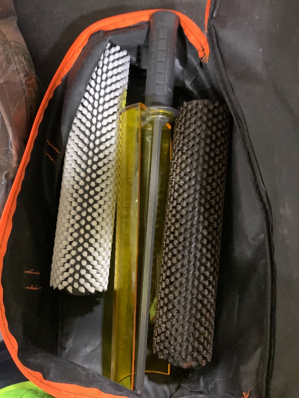 Photo 1 of ETOUPA 300mm Ski Roto Brush Kit, Roto Brush Handle Axle, Snowboard Wax Brush Kit with 2 Brushes Nylon, Horsehair for Waxing