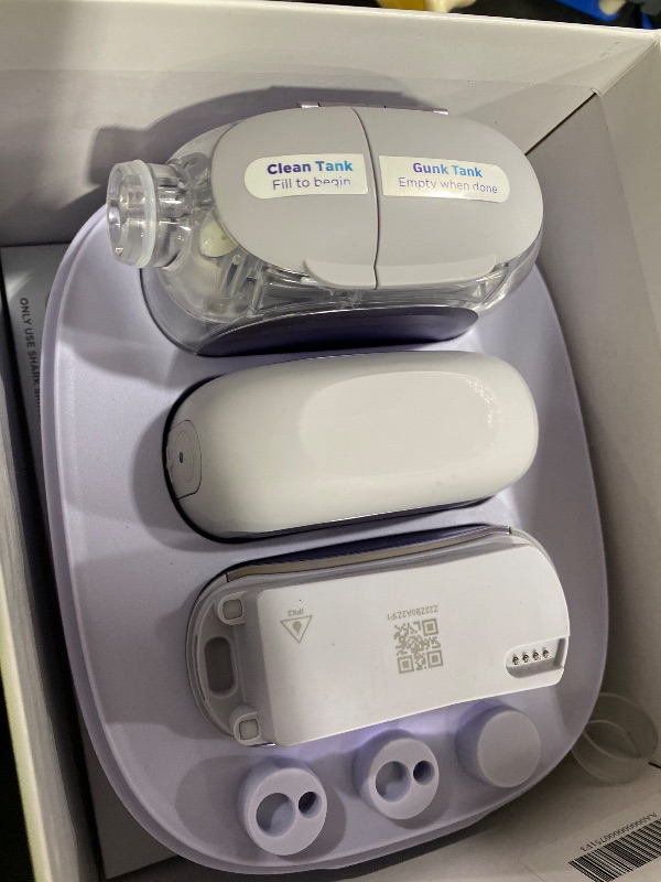 Photo 1 of Shark FacialPro Glow at-Home Hydro-Powered Facial System with DePuffi Hot & Cold Therapy – Professional Spa Skincare Device for Pore Cleansing, Hydration, & Radiant Glow, Lilac, FH320PL