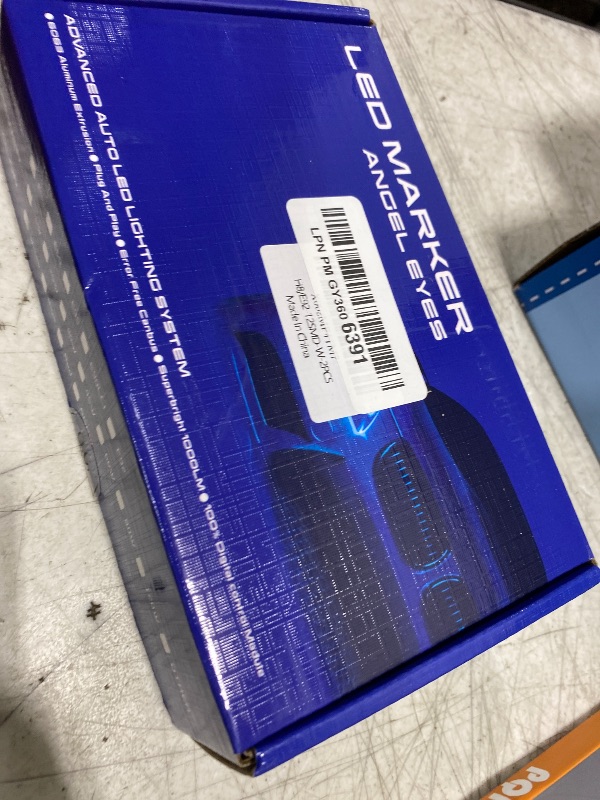 Photo 1 of APMAT H8 LED Angel Eyes Halo Bulb Light Compatible for BMW E90 E92 E70 E71 E82 E89 M6 1 3 5 Series X5 X6 Z4, 6000K Xenon 120W White Lamps Marker Lights