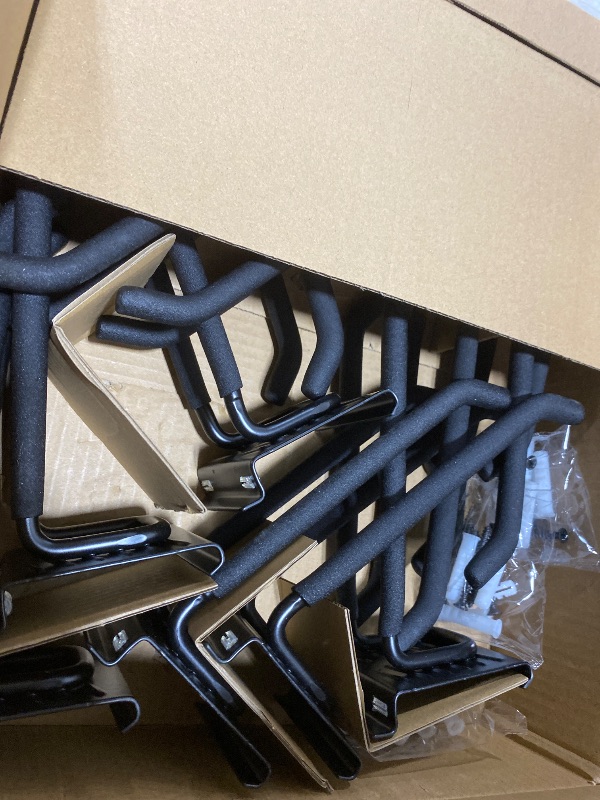 Photo 1 of Wallmaster Garage Storage Organization Wall Mount, Garden Tool Rack Organizer Heavy Duty Folding Chair Hangers with 12 Adjustable Hooks 96inch Tracks Max Load 900lb