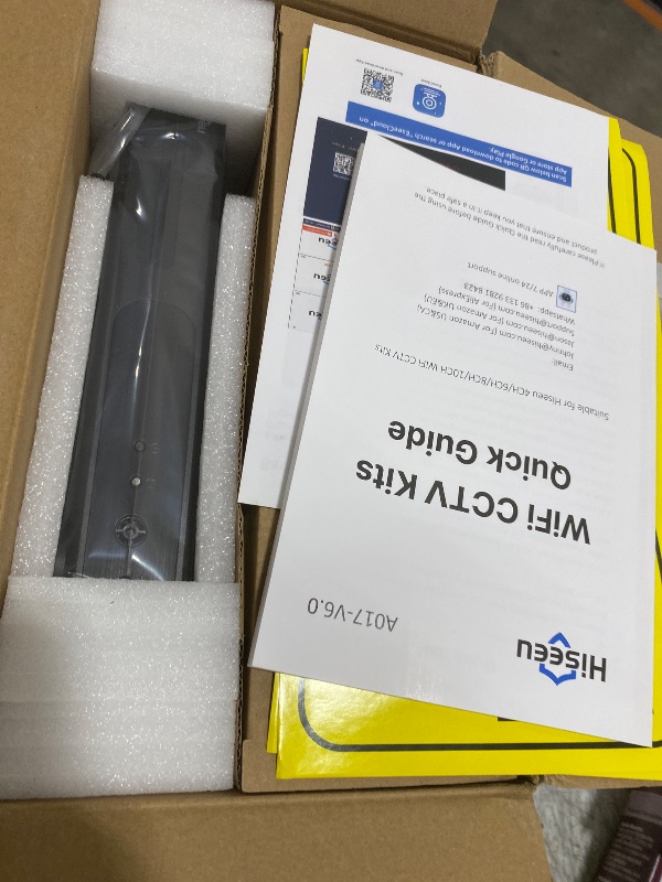 Photo 1 of [100ft] Hiseeu Wireless WiFi Security Camera System, Wired Plug-in Powered, Expandable 16CH 4K NVR, 4Pcs 3MP Night Vision Cameras Home Surveillance Outdoor, Motion Detection, 1TB HDD, One-Way Audio