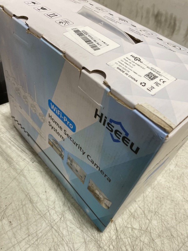 Photo 1 of [100ft] Hiseeu Wireless WiFi Security Camera System, Wired Plug-in Powered, Expandable 16CH 4K NVR, 4Pcs 3MP Night Vision Cameras Home Surveillance Outdoor, Motion Detection, 1TB HDD, One-Way Audio