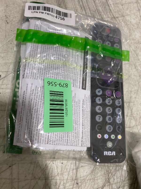 Photo 1 of RCA Universal Rechargeable 4-Device Streaming Remote Control – for TV, Audio, Soundbar, Streaming Devices, Ultra-Slim, Rechargeable, Quick Access Keys