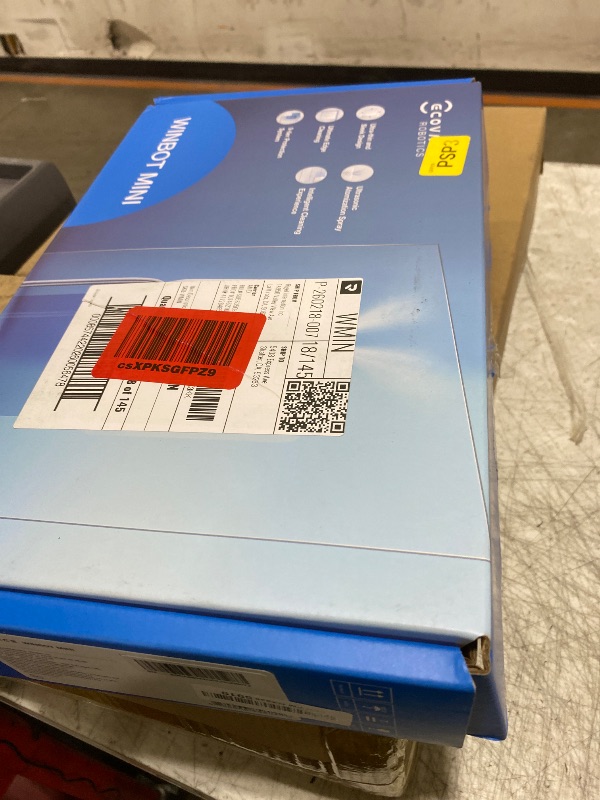 Photo 1 of ECOVACS WINBOT Mini Window Cleaning Robot - Compact Design, Dual Nozzles with Ultrasonic Spray, 9-Stage Protection System, Intelligent Path Planning, 3 Cleaning Modes, Anti-Slipping System