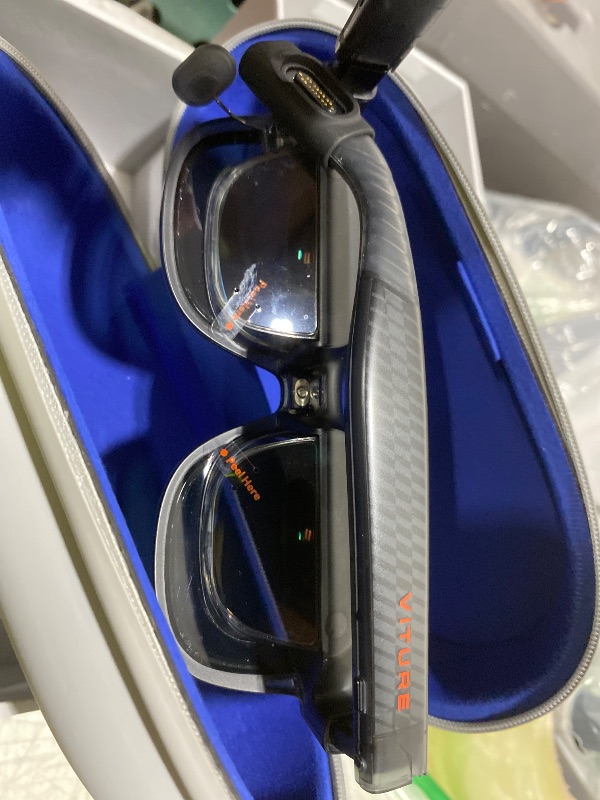 Photo 1 of VITURE Luma Pro XR Glasses — 152” 1200p 120Hz Ultra Sharp Display, 52° FOV, Electrochromic Film,Myopia Adjustments, Harman Audio, AR Glasses for iPhone 17/16/15, Android, Mac, PC, Steam Deck, Switch 2