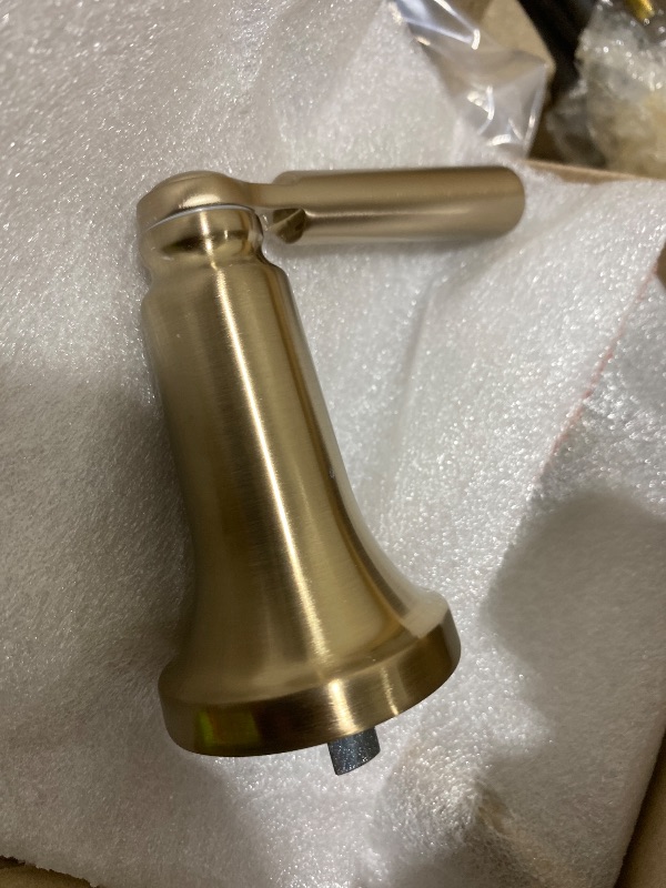 Photo 1 of Delta Saylor Brushed Gold Bathroom Faucet 3 Hole, 8 Inch Widespread Bathroom Sink Faucet for Vanity, Metal Push-Pop Drain Assembly, Champagne Bronze 3535-CZMPU-DST