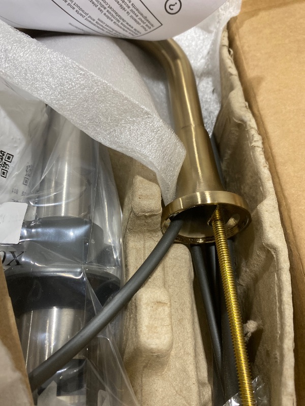 Photo 1 of Delta Saylor Brushed Gold Bathroom Faucet 3 Hole, 8 Inch Widespread Bathroom Sink Faucet for Vanity, Metal Push-Pop Drain Assembly, Champagne Bronze 3535-CZMPU-DST