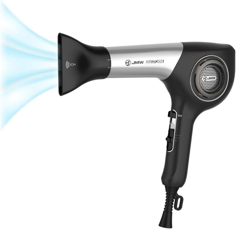 Photo 1 of JMW M7502A-1800W Professional BLDC Motor Hair Dryer, Lightweight Fast Drying, Ionic Blow Dryer for Frizzy Hair, High Speed Salon Quality Hairdryer