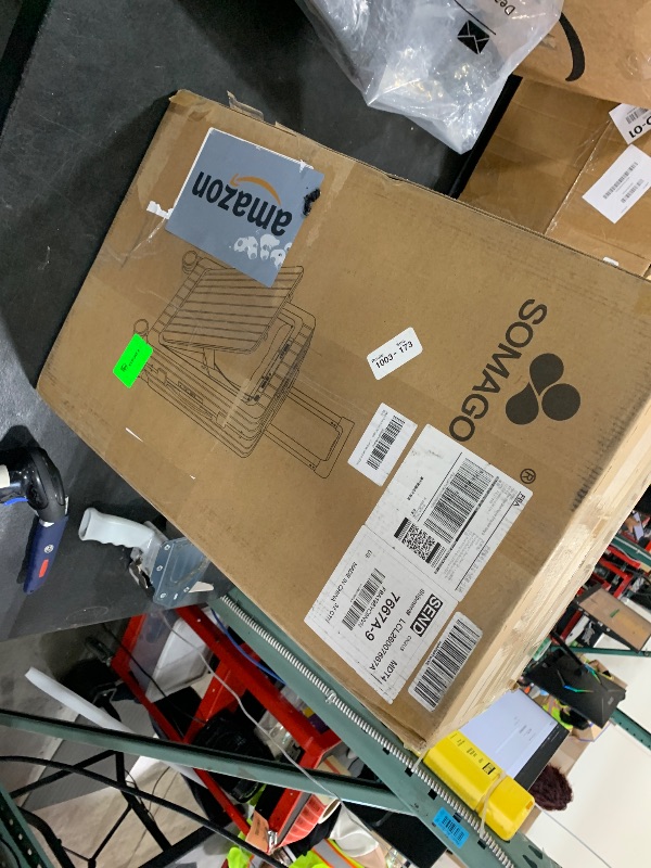 Photo 1 of Somago 20 inch Carry On Luggage Aluminum Frame Front Pocket Suitcase With TSA Lock Lightweight PC Suitcases with Cup Holder USB Charging Port (Yellow Brown, Carry on-20 Inch)