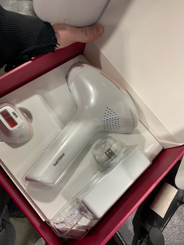 Photo 1 of Philips Lumea 8000 Series IPL Hair Removal Device, Personal Permanent At Home Laser Hair Reduction, for Women & Men, SenseIQ Technology, 2 Attachments for Body & Face, BRI932/03
