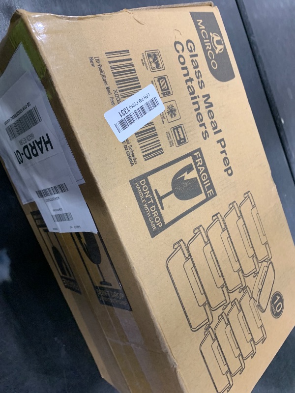 Photo 1 of [10-Pack] Glass Meal Prep Containers with Lids, MCIRCO Food Storage Containers with Snap Locking Lids, Airtight Lunch Containers, Microwave, Oven, Freezer and Dishwasher