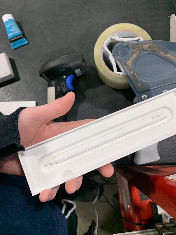 Photo 1 of Apple Pencil Pro: Latest Model - Device Compatibility Check Required - Pixel-Perfect Precision, Tilt and Pressure Sensitivity, Perfect for Note-Taking, Drawing, and Art. Charges and Pairs Magnetically