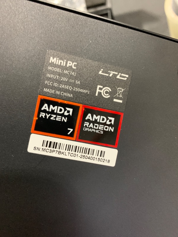 Photo 1 of LTC Gaming Mini PC, AMD Ryzen 7 8845HS, Radeon 780M Graphic, Upgradable 16GB DDR5 RAM, 1TB PCIe 4.0 SSD, USB4, WiFi 6, BT 5.2, 2.5Gbps Ethernet, Triple 4K/8K Display
