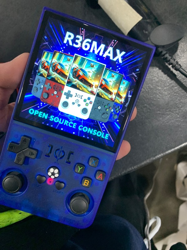Photo 1 of R37MAX Retro Handheld Game Console, 3.6 Inch IPS Screen Retro Gaming Console
