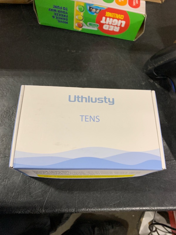 Photo 1 of TENS Unit Muscle Stimulator for Pain Relief Therapy, Dual Channel TENS & EMS Machine with 24 Modes, 36 Intensity Levels, Large Screen Design, 10 Reusable Pads – Light Grey (Button Layout A)