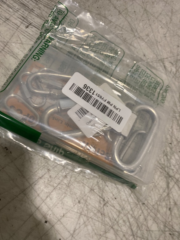 Photo 1 of 10 PCS Heavy Duty Chain Quick Links, 3 Sizes Locking Carabiner Set - Galvanized Steel Screw Lock Connector for Hammock, Trailer, Camping - Rustproof & Easy to Install