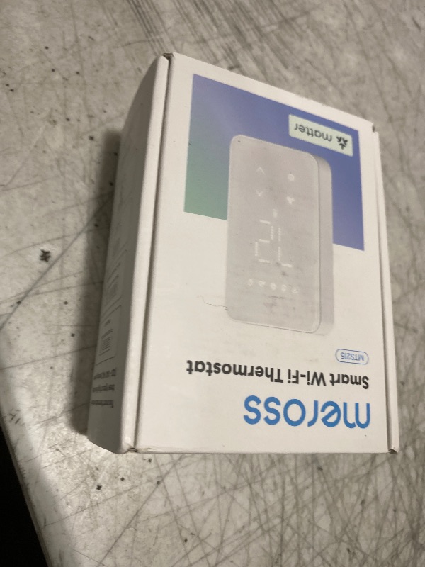 Photo 1 of meross Matter Smart Thermostat for Electric Baseboard Heater, Works with Alexa, HomeKit, Google, SmartThings, Programmable WiFi Thermostat for House, Energy Saving, App & Voice Control for Smart Home