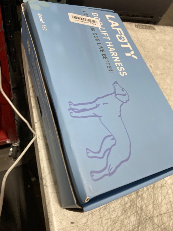 Photo 1 of Lafoty Dog Lift Harness for Large Male Dogs, 2-in-1 Detachable Support Harness, Full Body Carrying with 4 Handles, Dog Sling for Large Dogs Hind Leg Support(Black, X-Large)