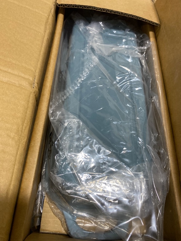 Photo 1 of Flavehc Bread Pan Cast Iron Loaf Pan with Lid Bread Loaf Pan 13x5 Inch Enameled Cast Iron Sourdough Bread Pan, LightBlue