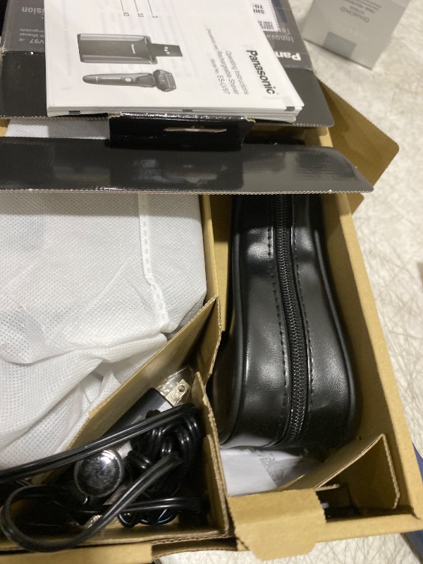 Photo 1 of Panasonic Electric Razor for Men, Electric Shaver for Men, ARC5 with Premium Automatic Cleaning and Charging Station, Wet Dry Shaver, Cordless Razor, with Pop-Up Trimmer ES-LV97-K, Black