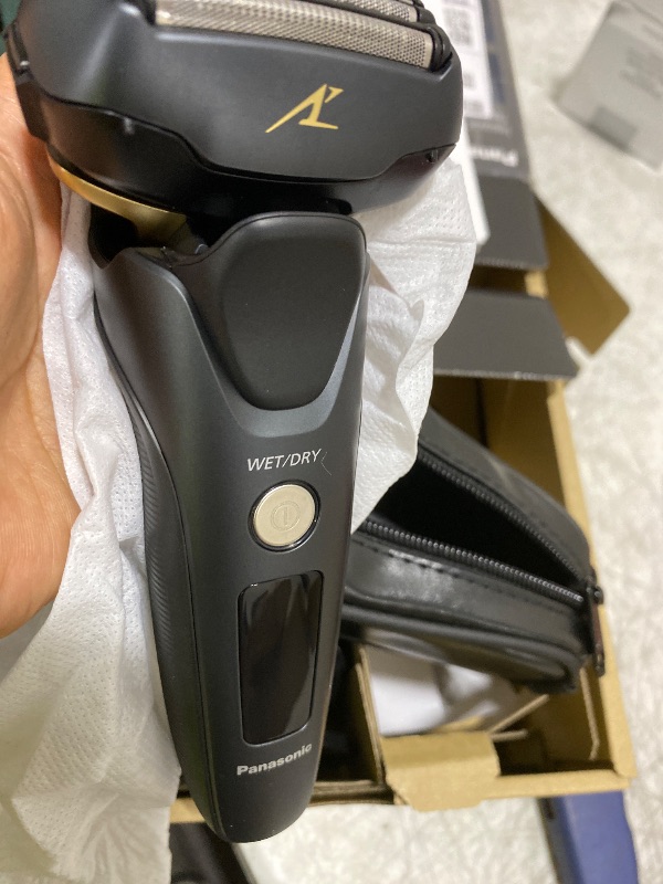 Photo 1 of Panasonic Electric Razor for Men, Electric Shaver for Men, ARC5 with Premium Automatic Cleaning and Charging Station, Wet Dry Shaver, Cordless Razor, with Pop-Up Trimmer ES-LV97-K, Black