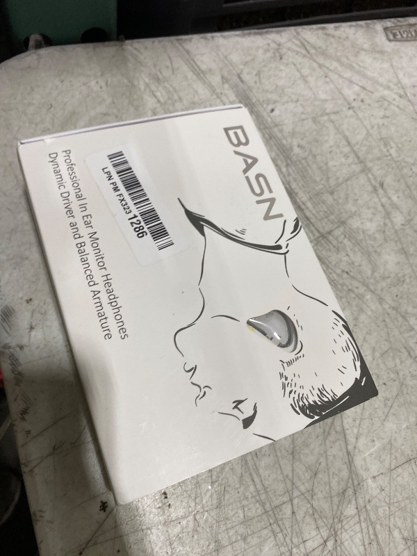 Photo 1 of BASN in-Ear Monitors, Bmaster Triple Driver HiFi Stereo Noise-Isolating with Enhanced Bass for Musicians Stage/Audio Recording(PRO White/Black)