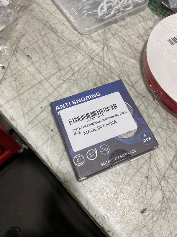 Photo 1 of OHALEEP Anti Snoring Devices, Snore Stopper with Adjustable Magnet, Silicone Nose Clip Stop Snoring, Effective to Relieve Snoring, Snoring Solution for Comfortable and Quieter Sleep, Clear, M