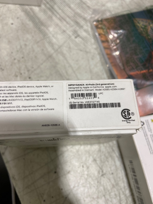 Photo 1 of Apple AirPods with Magsafe Charging Case (3rd Generation) (Renewed)