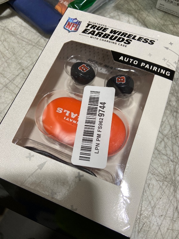 Photo 1 of SOAR NFL True Wireless Earbuds, Cincinnati Bengals
