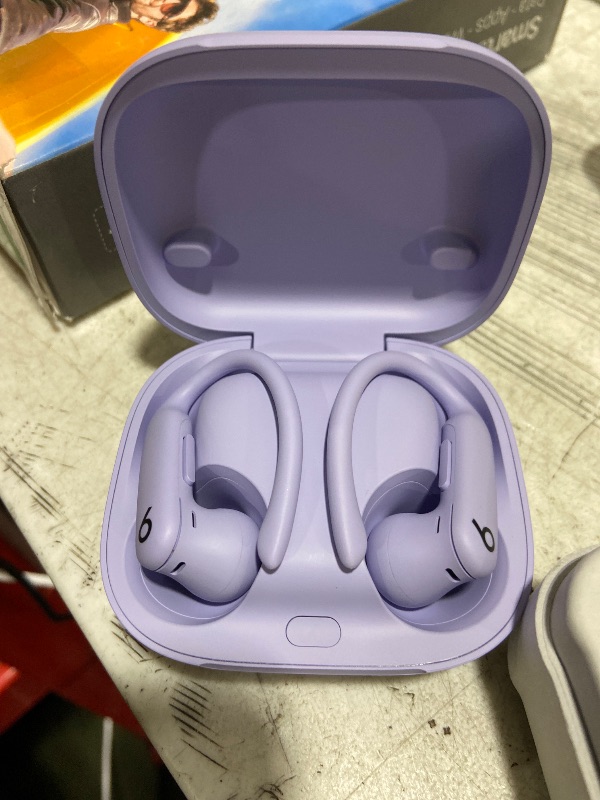 Photo 1 of Beats Powerbeats Pro 2 - Wireless Noise Cancelling Workout Earbuds with Secure- Fit Earhooks, Up to 45-Hour Battery with Charging Case, Sweat & Water Resistant, Heart Rate Monitoring - Hyper Purple