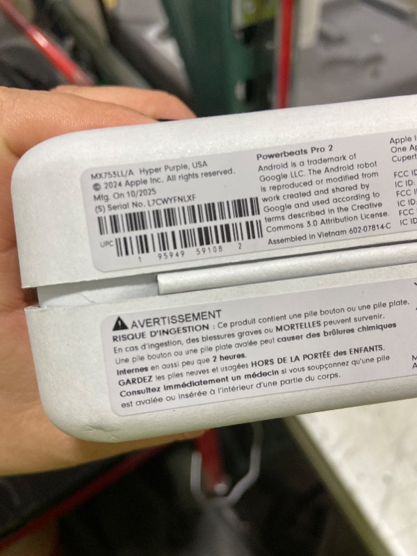 Photo 1 of Beats Powerbeats Pro 2 - Wireless Noise Cancelling Workout Earbuds with Secure- Fit Earhooks, Up to 45-Hour Battery with Charging Case, Sweat & Water Resistant, Heart Rate Monitoring - Hyper Purple