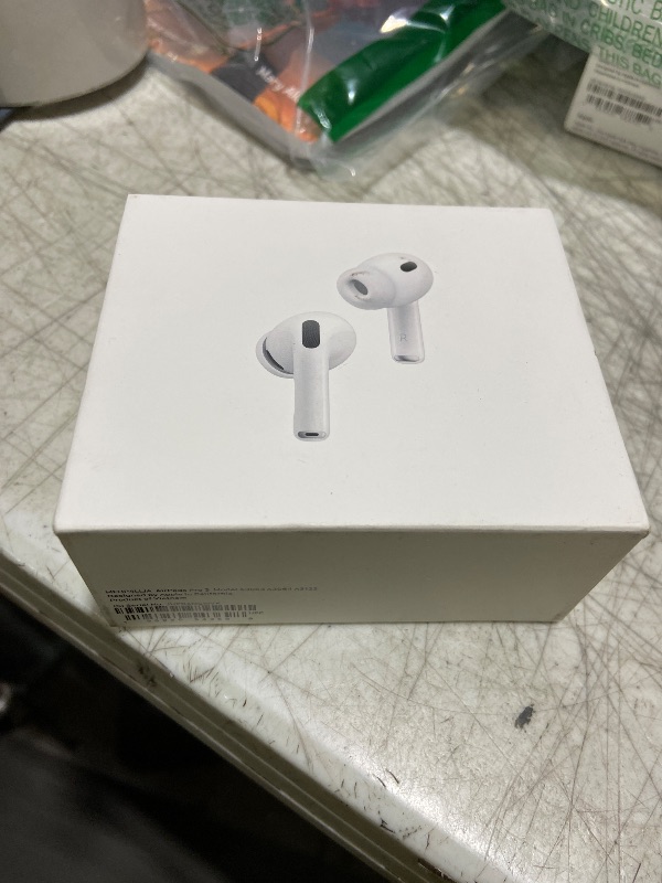 Photo 1 of Apple AirPods Pro 3 Wireless Earbuds, Active Noise Cancellation, Live Translation, Heart Rate Sensing, Hearing Aid Feature, Bluetooth Headphones, Spatial Audio, High-Fidelity Sound, USB-C Charging