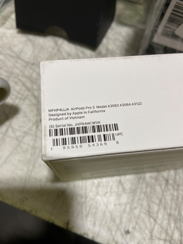 Photo 1 of Apple AirPods Pro 3 Wireless Earbuds, Active Noise Cancellation, Live Translation, Heart Rate Sensing, Hearing Aid Feature, Bluetooth Headphones, Spatial Audio, High-Fidelity Sound, USB-C Charging