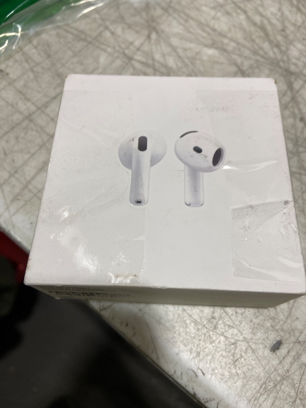 Photo 1 of Apple AirPods 4 Wireless Earbuds, Bluetooth Headphones, Personalized Spatial Audio, Sweat and Water Resistant, USB-C Charging Case, H2 Chip, Up to 30 Hours of Battery Life, Effortless Setup for iPhone