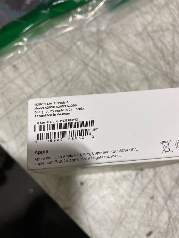 Photo 1 of Apple AirPods 4 Wireless Earbuds, Bluetooth Headphones, Personalized Spatial Audio, Sweat and Water Resistant, USB-C Charging Case, H2 Chip, Up to 30 Hours of Battery Life, Effortless Setup for iPhone