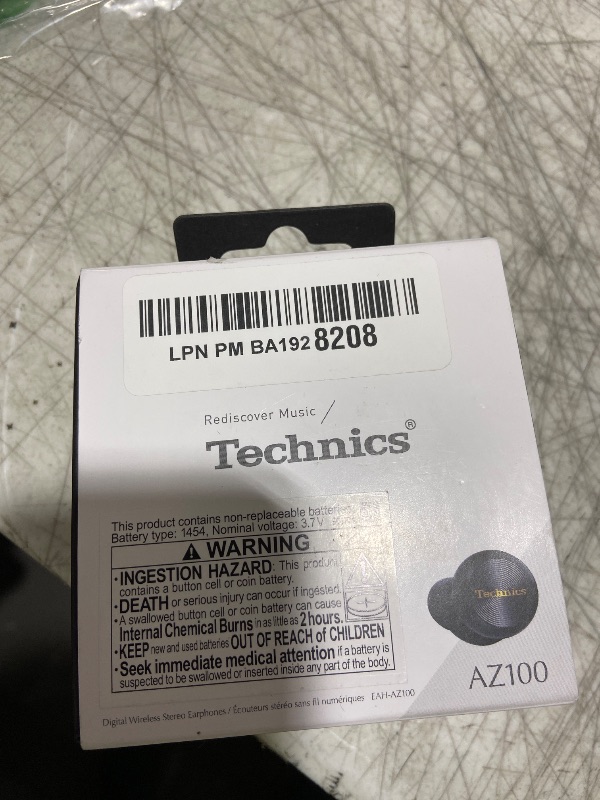 Photo 1 of Technics Reference Class Hi-Fi Wireless Earbuds, Dolby Atmos, Head Tracking, Adaptive Noise Cancelling, 3 Device Multipoint, 10-hr Battery, Wireless Charging, in Ear Headphones - EAH-AZ100-K (Black)
