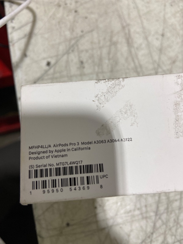 Photo 1 of Apple AirPods Pro 3 Wireless Earbuds, Active Noise Cancellation, Live Translation, Heart Rate Sensing, Hearing Aid Feature, Bluetooth Headphones, Spatial Audio, High-Fidelity Sound, USB-C Charging