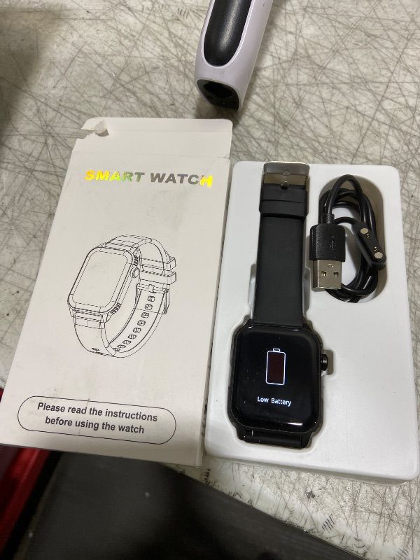 Photo 1 of DIVOAZBVO Smart Watch for Men, 120+ Sports Modes Smartwatch with 1.83" HD Touchsreen, Sleep Monitor, IP67 Waterproof, Bluetooth Call & Music Control Fitness Watch for iPhone/Android Black