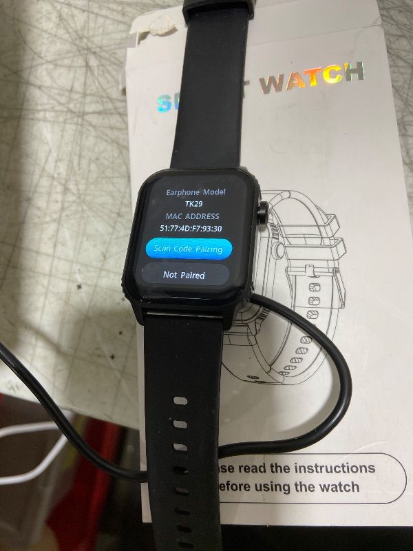 Photo 1 of DIVOAZBVO Smart Watch for Men, 120+ Sports Modes Smartwatch with 1.83" HD Touchsreen, Sleep Monitor, IP67 Waterproof, Bluetooth Call & Music Control Fitness Watch for iPhone/Android Black